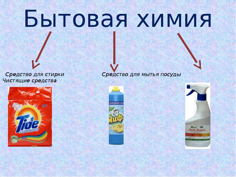 Бытовая химия презентация