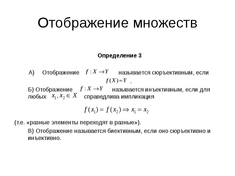 Область определения множества