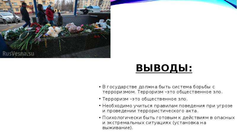 Терроризм введение для проекта