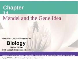 Mendel and the Gene Idea