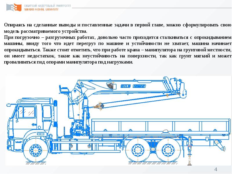 Схема крана манипулятора