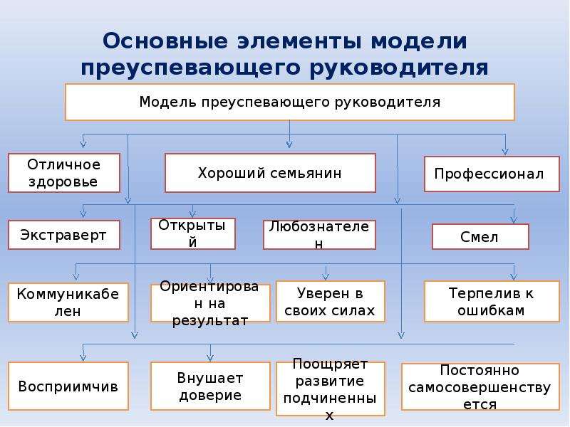 Элементы модели. Модель преуспевающего руководителя. Элементы управленческого решения. Основные элементы модели. Основные элементы моделирования.