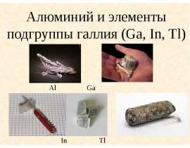 Алюминий и элементы подгруппы галлия (Ga, In, Tl)
