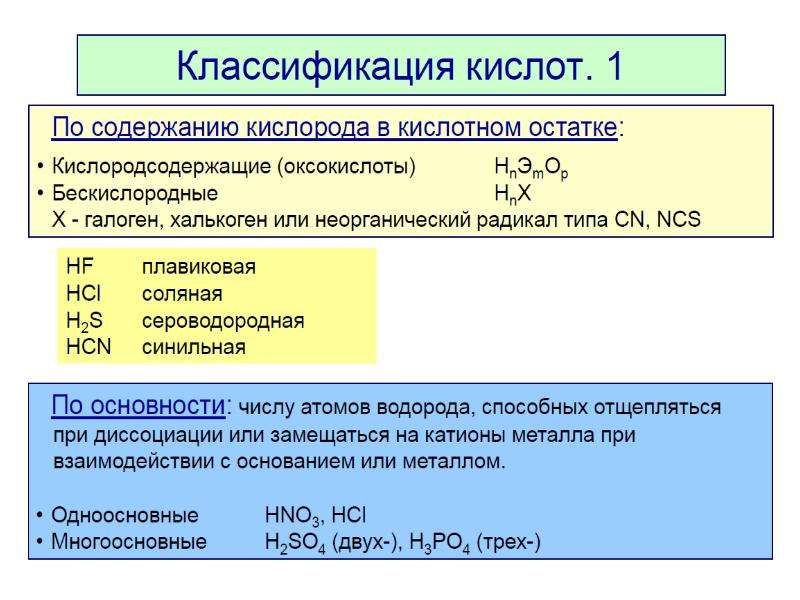 Классификация кислот по содержанию кислорода. Классификация кислот по наличию кислорода в кислотном остатке. Классификация сероводородной кислоты. Оксокислоты классификация.