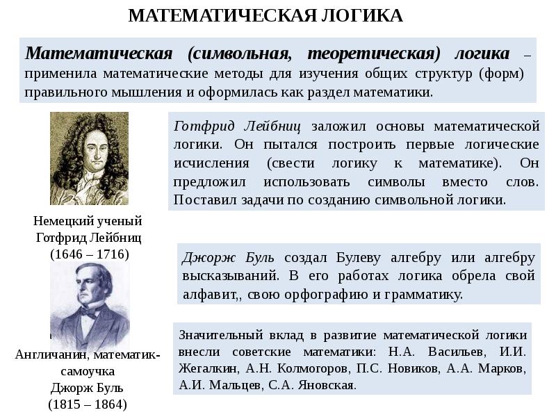 Математическая логика презентация