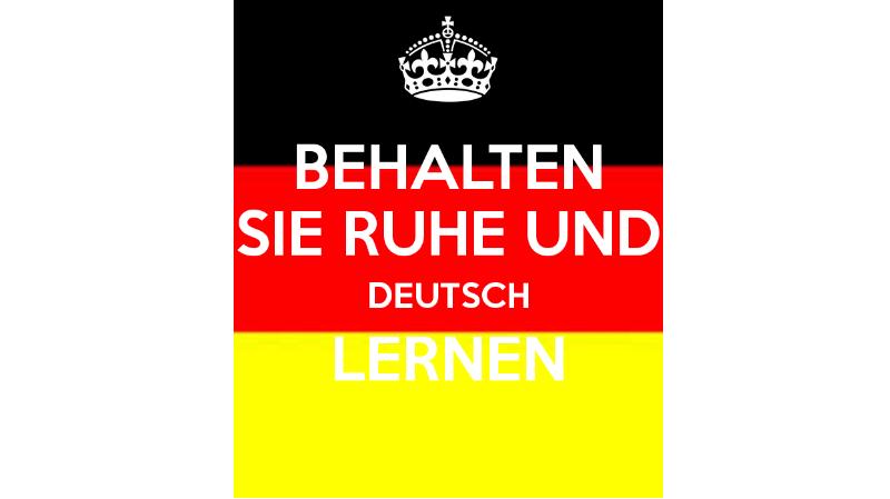 Deutsch und. Behalten. Ruhe.