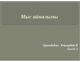 Мыс айналымы
