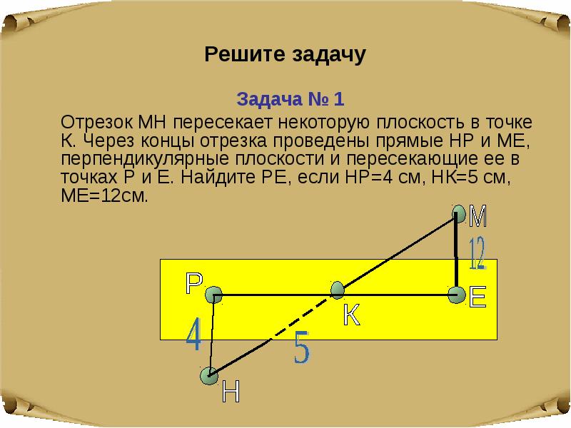 Отрезок 4 5 принадлежит. Через концы отрезка проведены прямые. Отрезок пересекает плоскость. Отрезок мн пересекает некоторую плоскость. Через концы отрезка.