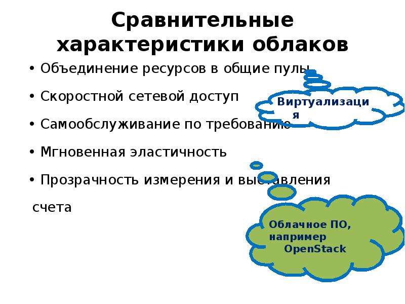 Самообслуживание по Требованию. Объединение ресурсов облачные. Основные характеристики облачного решения. Самообслуживание по Требованию в облачных технологиях.