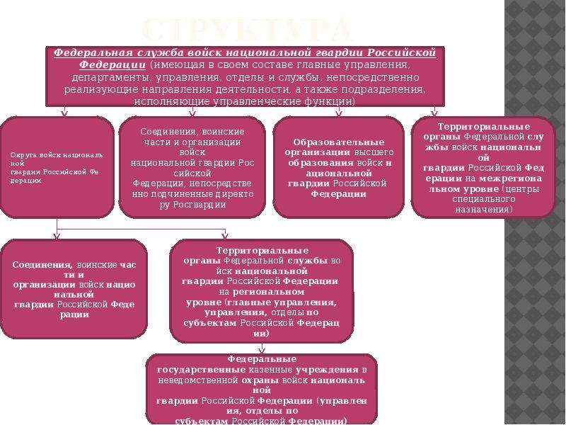 Структура росгвардии схема