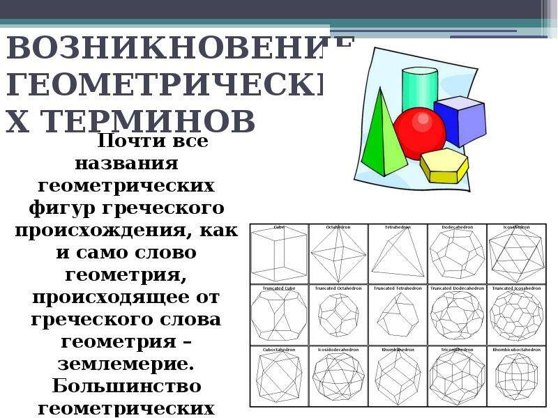 Геометрический словарь проект