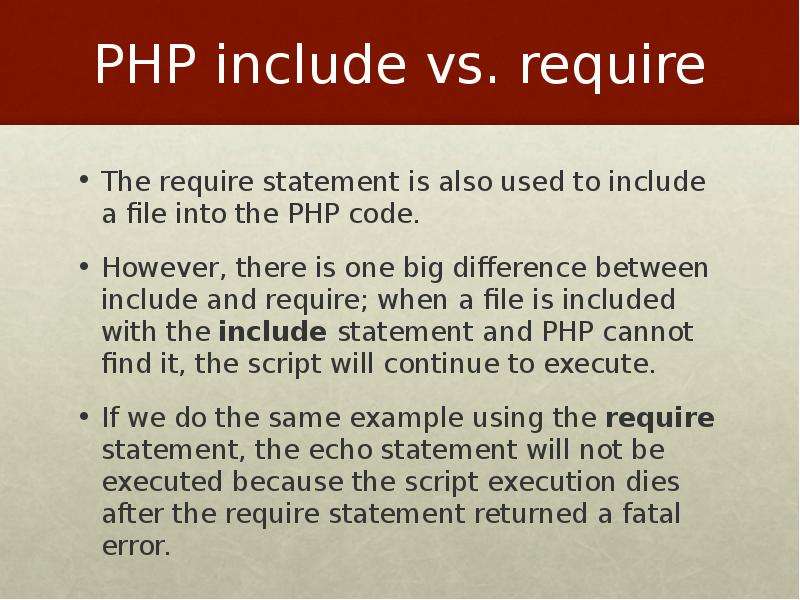 Php include