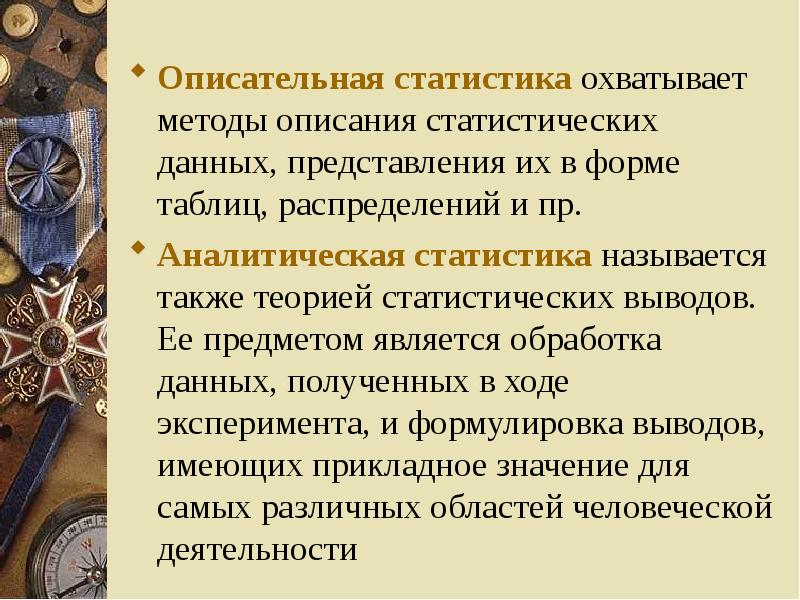 Описательные статистики данных