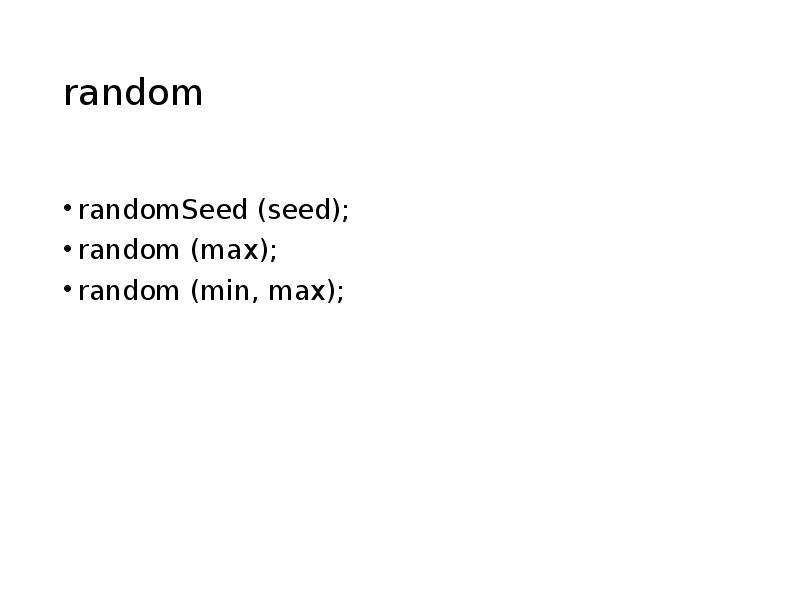 Random seed