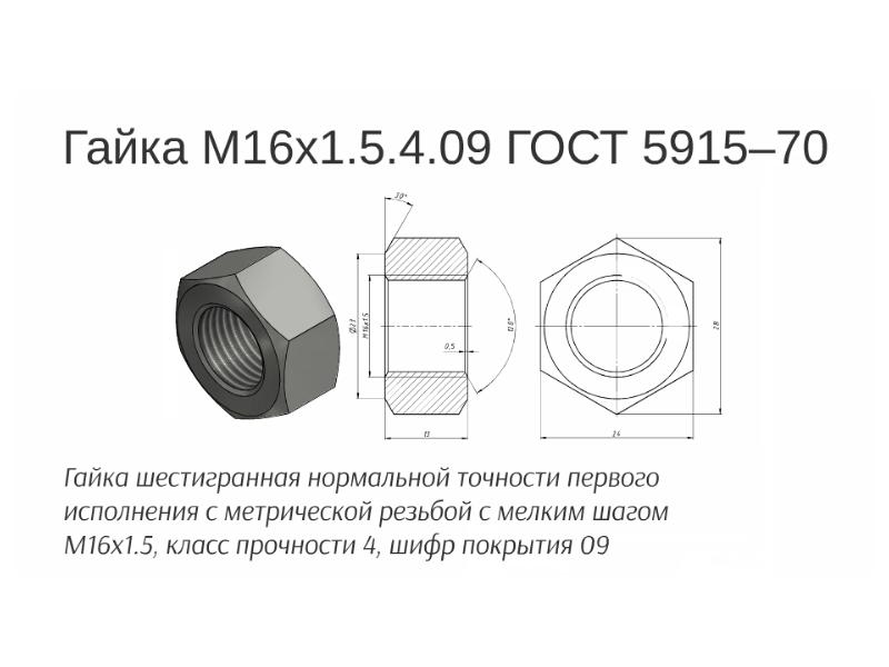 Гайка м10 чертеж