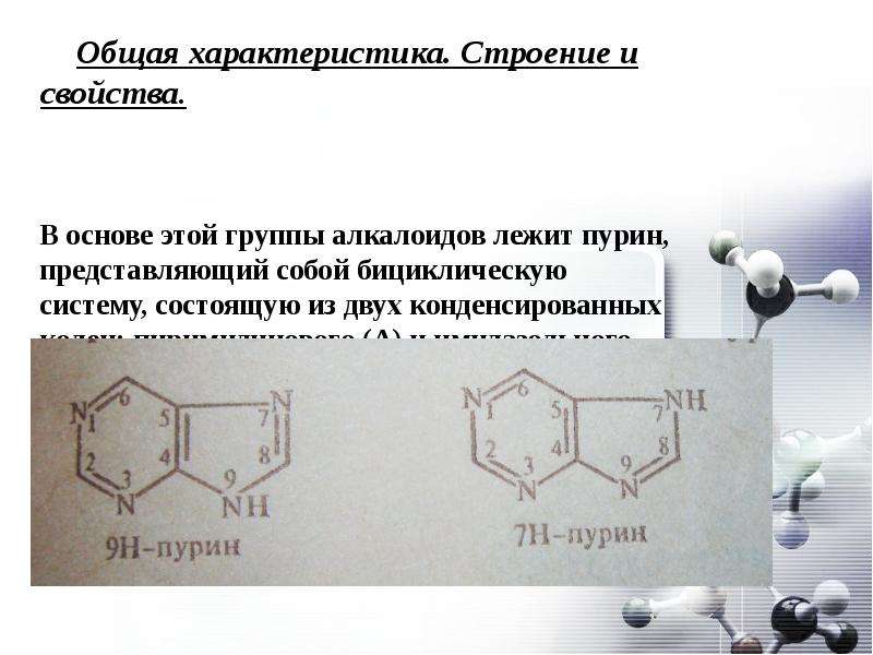 Производные пурина подлинность