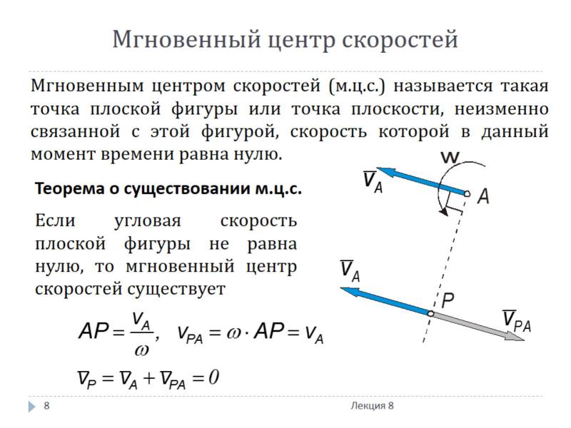 Мгновенный центр скоростей. Мгновенные центры скоростей точек плоской фигуры. МЦС теоретическая механика. Мгновенный центр скоростей теоретическая механика. Мгновенный центр скоростей (МЦС) плоской фигуры.