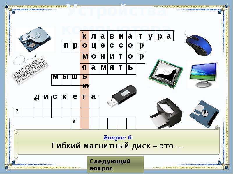 Любые изображения выводимые на экран мониторов принтеров и других устройств кроссворд 7 букв