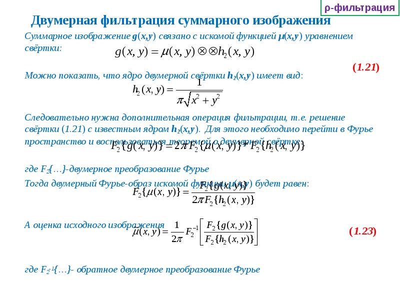 Двумерная свертка изображения