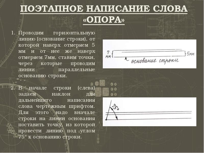 Как писать чертежи