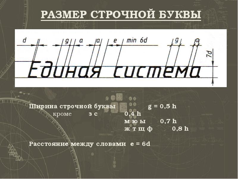 Как правильно писать чертеж