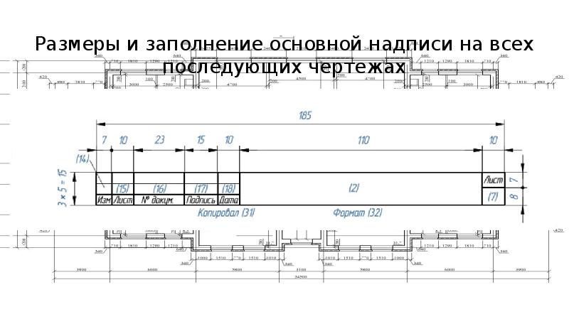 Обозначение масштаба на чертеже