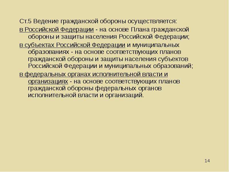 На основе какого плана осуществляется ведение го в муниципальных образованиях