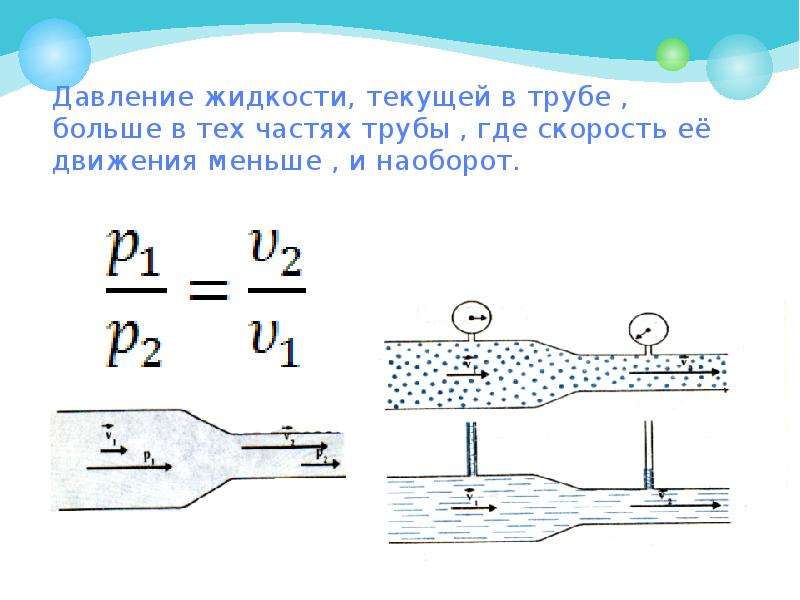 Закон бернулли презентация