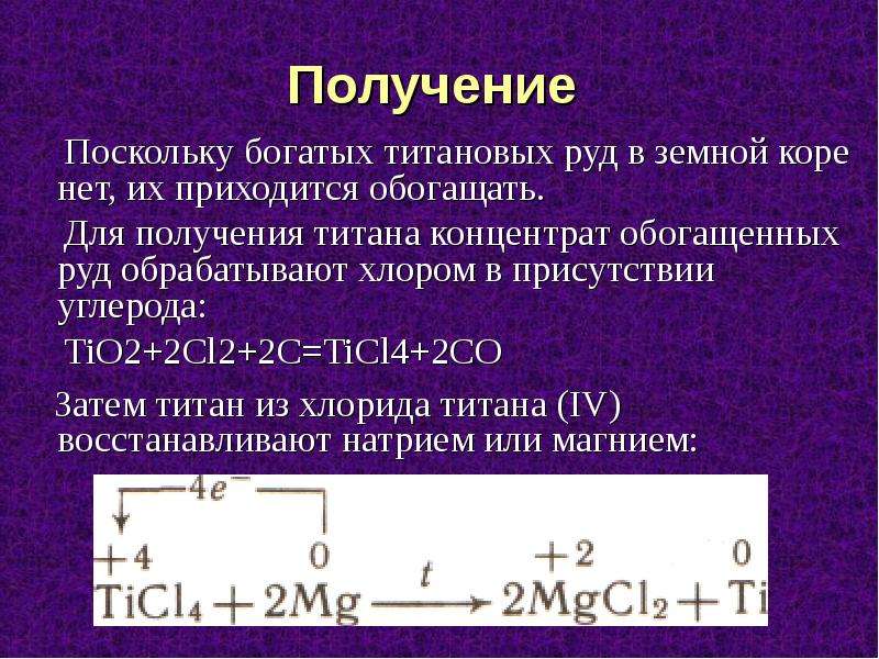 Титан презентация 9 класс