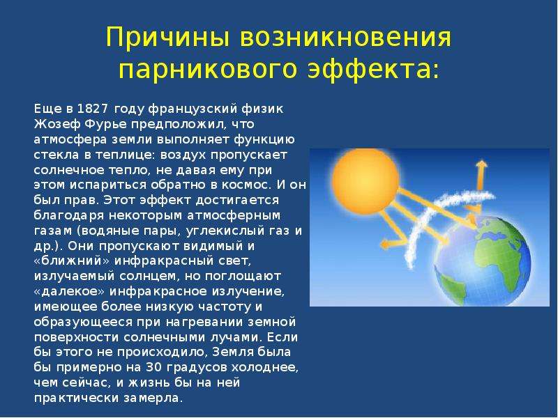 Презентация парниковый эффект химия