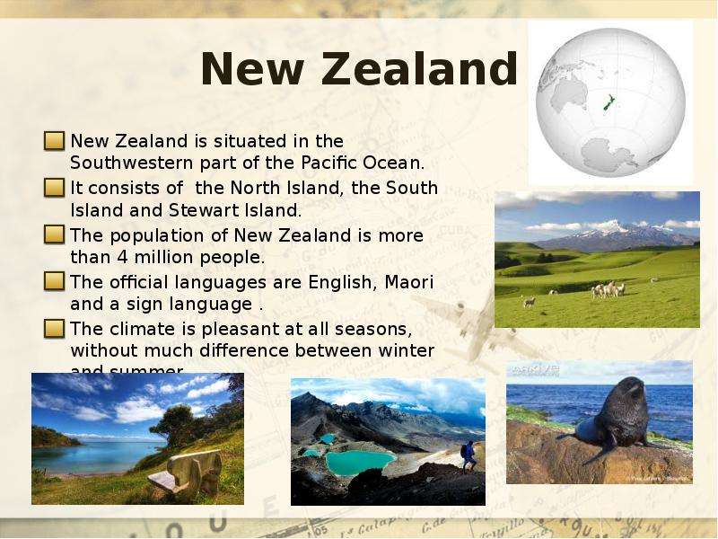 New zealand consists. New Zealand is situated. New Zealand is situated in the Southwest Pacific Ocean on two large Islands. New Zealand consists of. New Zealand New Zealand is situated in Southwest Pacific. The Country consists of two large Islands, North and South, and.