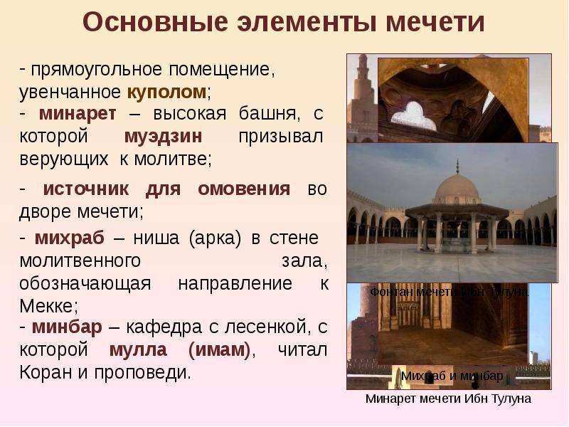 Архитектурные особенности мечети в исламе