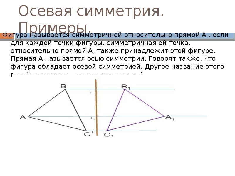 Осевая симметрия ответы