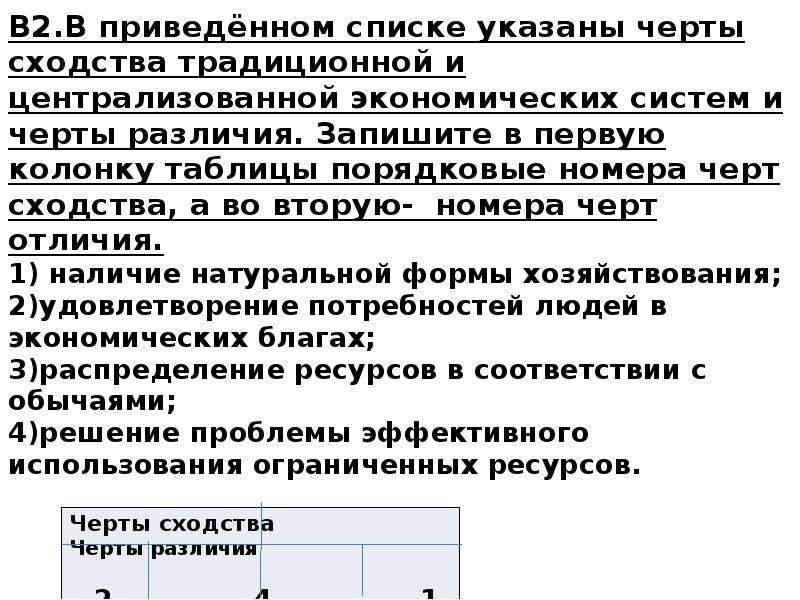 2 в приведенном списке указаны черты