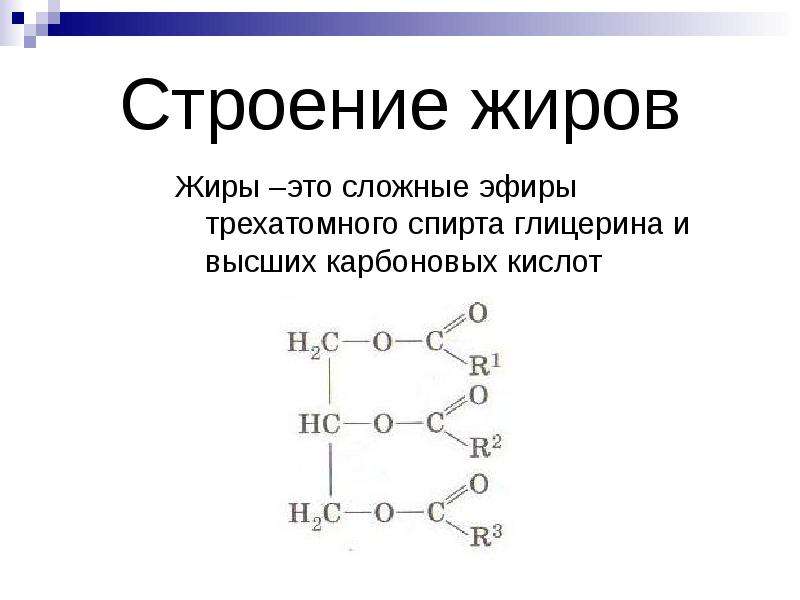 Строение жиров картинка