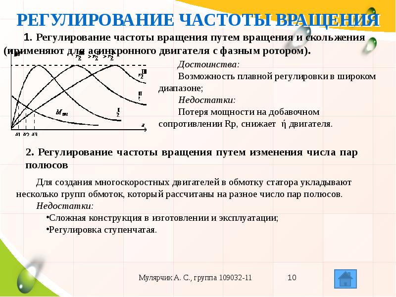 Диапазон регулирования частоты