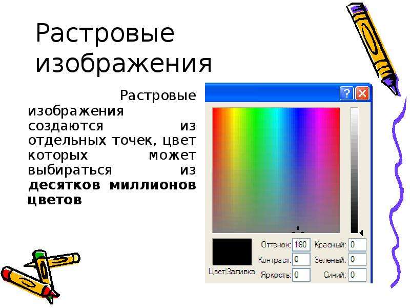 Какие форматы можно использовать для хранения растровых рисунков в режиме истинного цвета