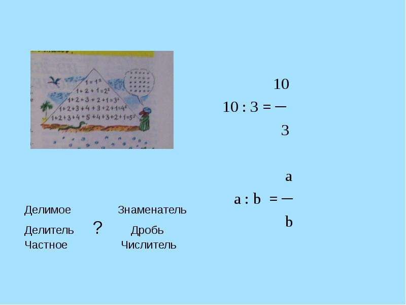 Результат деления ответ. Дробь a/b. Дробь как результат деления натуральных чисел 5 класс. Дробь a\b=0.