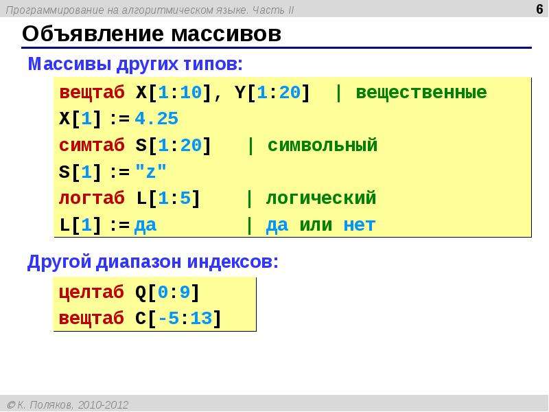 Программа на алгоритмическом языке. Что такое массив в программировании. Массив в алгоритмическом языке. На алгоритмическом языке маасив.