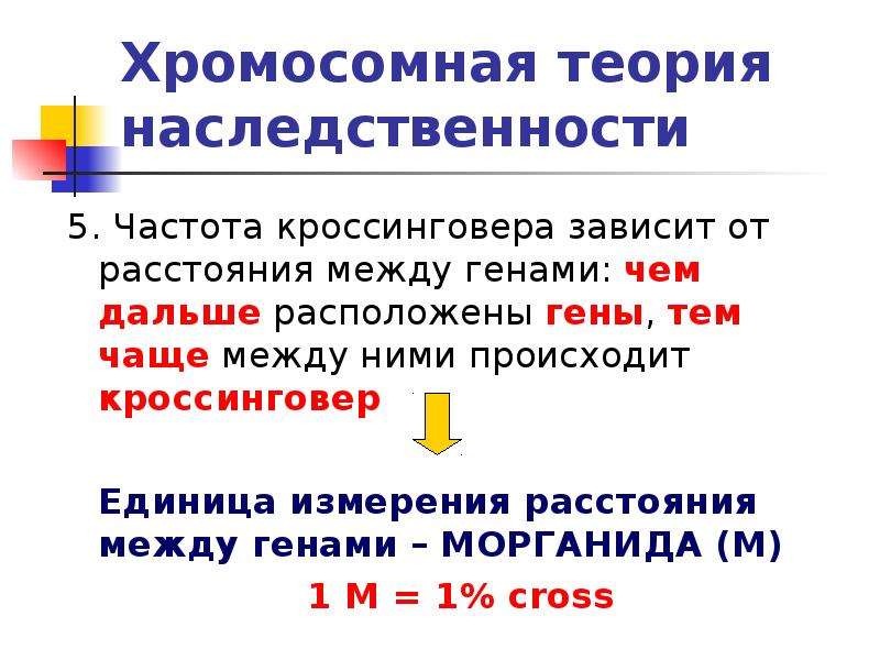 Хромосомная теория наследственности