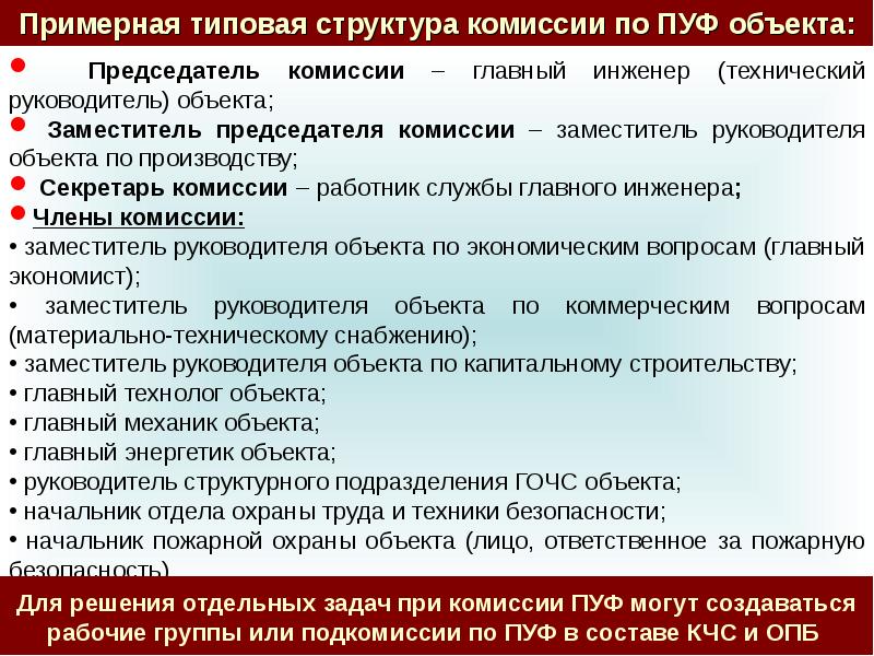 Кто является председателем комиссии на основании