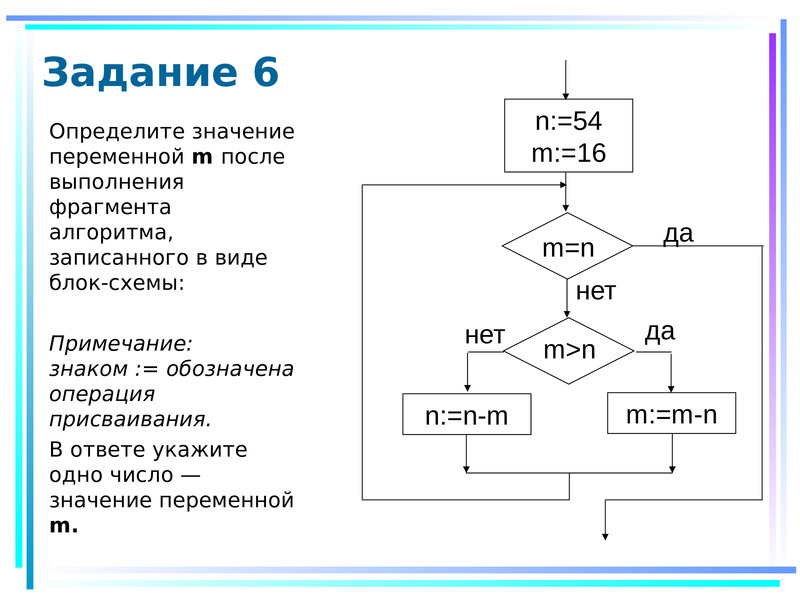 Запишите на алгоритмическом языке