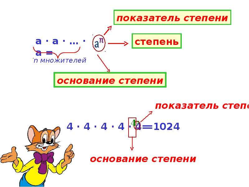 Степень числа 5 класс