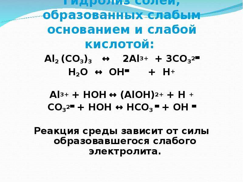 Напишите для следующих солей реакции гидролиза na2co3