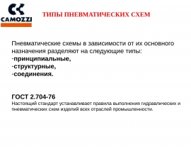Типы пневматических схем