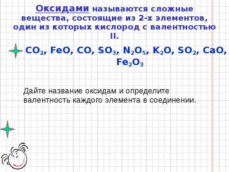 Оксидами называют вещества