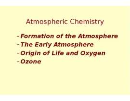 Atmospheric chemistry
