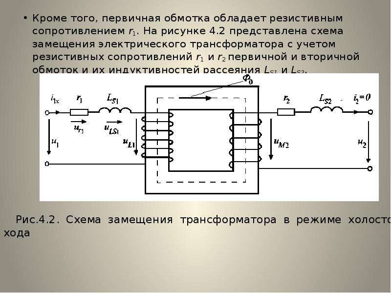 Сопротивление первичной обмотки