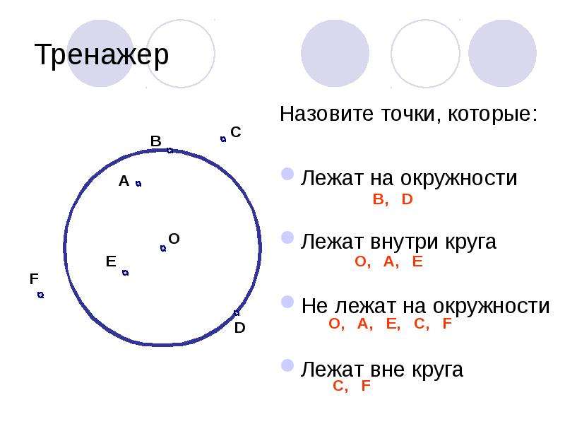 Окружность 6 класс математика презентация