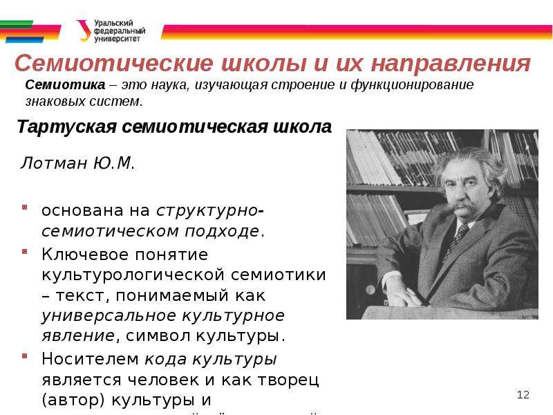 Художественный текст лотман. Школы семиотики. Семиотическая школа Лотмана. Структурно-семиотическая школа. Школы культурологии: семиотическая школ.